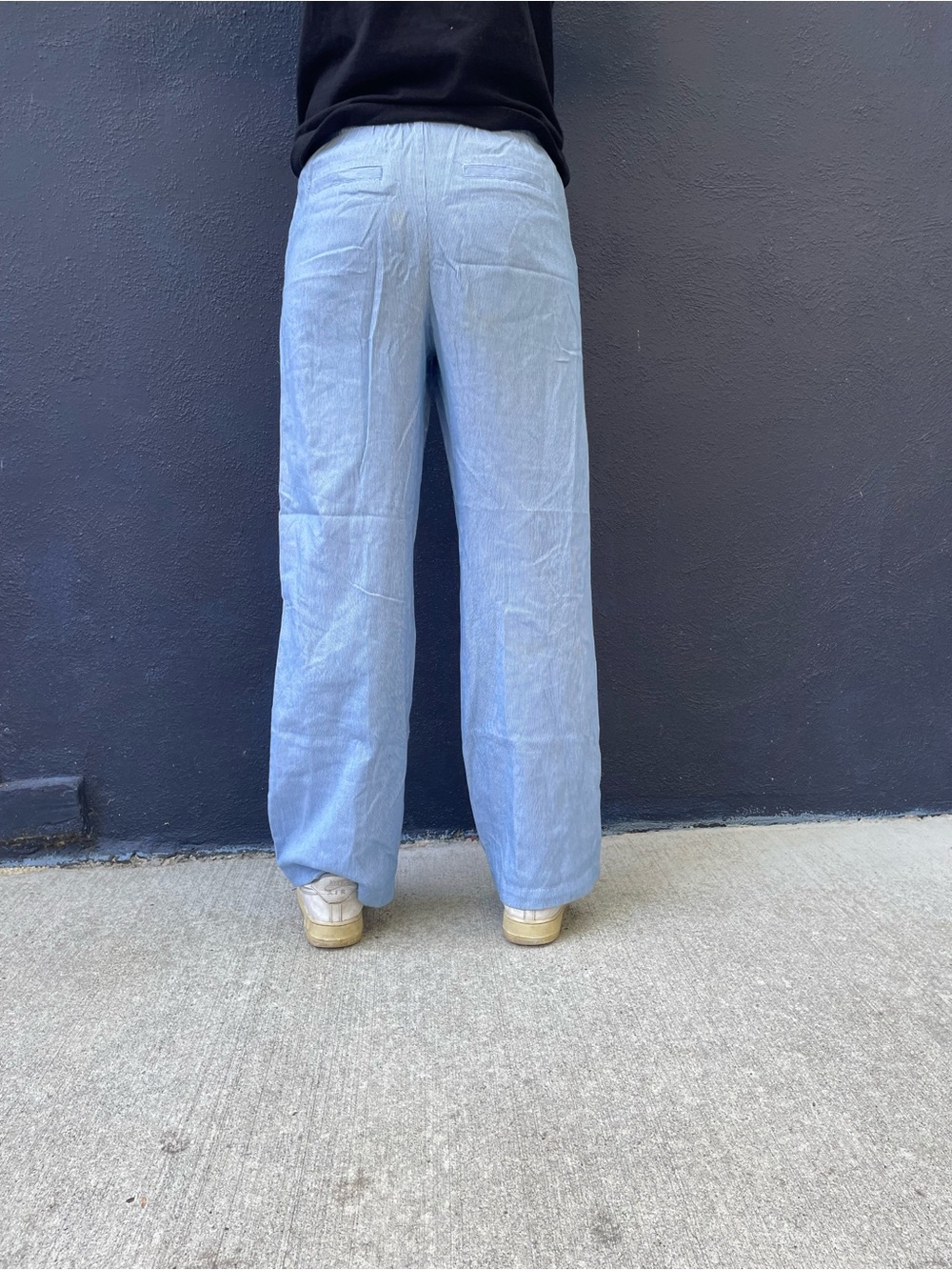 Blue and white Cotton On striped linen pants size US 4 - Picture 4 of 7